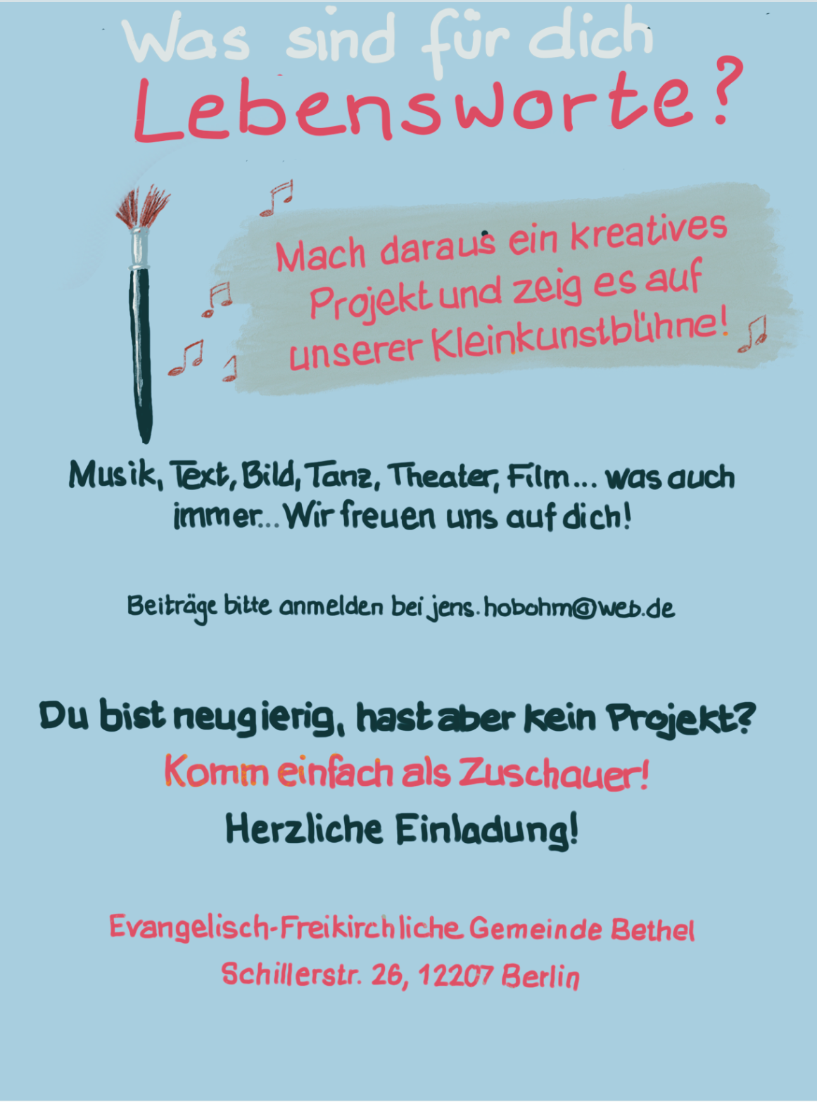 Kleinkunstbühne 2025 Rückseite