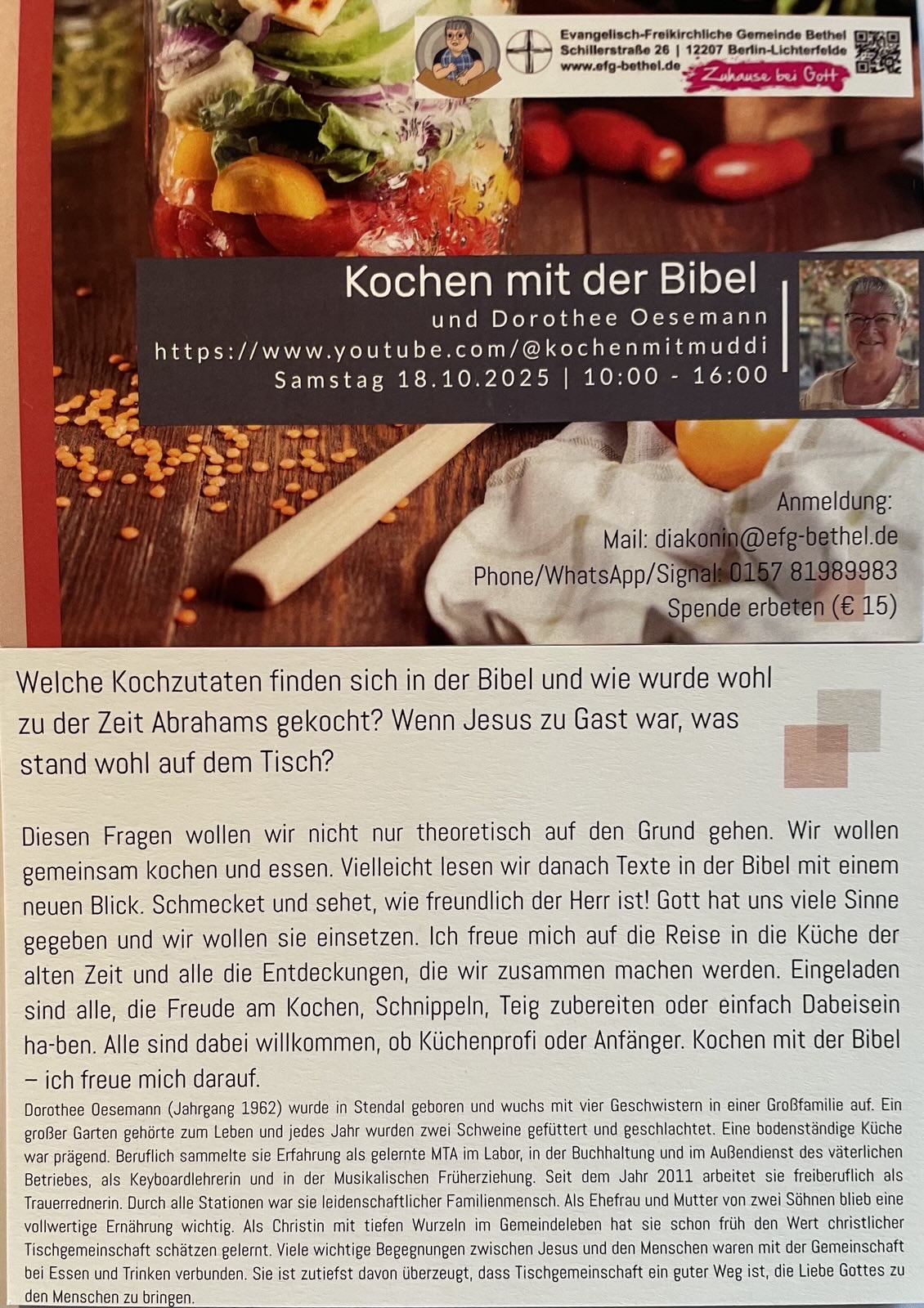 Kochen mit der Bibel