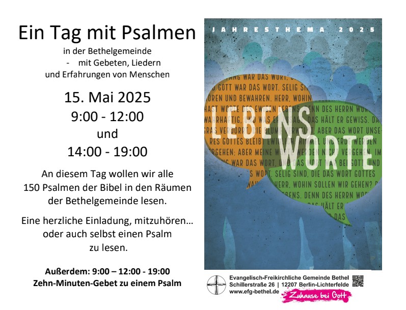 Psalmtag Mai2025